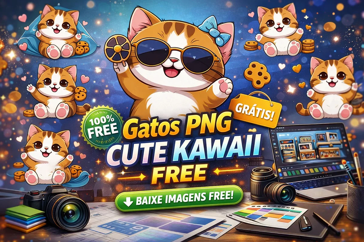gatos PNG cute kawaii